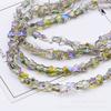 Trébol de cuatro hojas de la suerte Corazón Estrella Mariposa Colgante de cristal liso DIY Pulsera Collar Accesorios para colgar en el coche