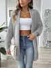 Amazon 2026 Nuevo Estilo Comercio Exterior Ropa para Mujer Sencillo Temperamento Versátil Holgado Tejido de Punto Cárdigan Multicolor Top