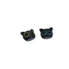 Colgante de Cabeza de Gato con Cuentas DIY Accesorio para el Cabello Cadena para Teléfono Pulsera Llavero Accesorio Cabeza de Gato Acrílica con Ojos Heterocromáticos
