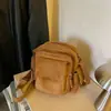 Bolsa de Hombro Cruzada Versátil de Gran Capacidad para Viajes al Aire Libre, Moda de Verano 2026, Terciopelo, Múltiples Bolsillos, Casual