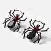 Brincos Populares de Aranha Negra de Halloween Niemann, Brincos Personalizados de Animais Escuros, Exagerados Elegantes, Brincos Engraçados para Mulheres