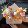 Envelope de carta de amor de nicho buquê buquê de rosas flor de sabão artificial produto acabado 520 presente de Dia dos Namorados menina de aniversário