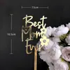 Cross Border Ins Estilo Laço MÚMÊS Dia das Mães Decoração de Bolo Camada Dupla Acrílico Mãe Dia das Mães Bolo Plug-in