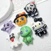 Accesorios de Joyería de Resina de Fantasma Calabaza Brillante para Halloween DIY Funda de Teléfono Móvil Accesorios para el Cabello Llavero Agujero Material para Zapatos