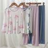 Pijama de Seda de Manga Longa Youcan para Crianças Roupa Íntima Roupa de Verão Respirável com Ar Condicionado Roupa para Meninos e Meninas