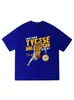 Camiseta de Manga Corta de Algodón Puro de Fibra Larga East Crown Haliburton Top Holgado Camiseta de Baloncesto de Verano Jersey de los Pacers