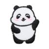 Pegatinas de tela bordadas de panda lindo toalla bordada autoadhesivas tela chaqueta de plumas chaqueta accesorios de ropa parches pegatinas