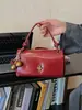 Bolsa de Luxo em Couro com Cera de Óleo de Alta Qualidade para Mulheres, Bolsa de Ombro Estilosa Retrô, Nova Bolsa de Ombro Versátil Casual
