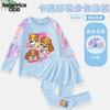 Roupa de Banho Cartoon Tiantian para Meninas Manga Longa Conjunto Separado Infantil Saia Roupa de Banho de Secagem Rápida Conjunto Roupa de Banho com Proteção Solar Super Fada