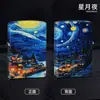 Serie Di Nuo de Seis Caras Impresa a Color Múltiples Patrones Exquisito Rueda de Amolado Retro Encendedor a Prueba de Viento de Queroseno Regalo Dropshipping