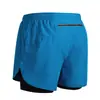 Pantalones Cortos Deportivos Transfronterizos para Hombre Europeos y Americanos con Forro de Doble Capa para Entrenamiento de Baloncesto, Fitness, Corte Holgado, Transpirables, de Secado Rápido