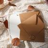 Conjunto de Papel de Carta Envelope de Couro Carta de Amor Retro Estilo Chinês Papel Kraft Cartão Postal de Convite Envelope de Armazenamento