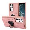 Hebilla de anillo de armadura A14 adecuada para funda de teléfono móvil Samsung S23PLUS tarjetero S22U funda protectora de cuero