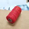 Cuerda de algodón de color con hilo dorado, rollo de aproximadamente 90 m, cuerda de algodón tejida para encuadernación de bricolaje, cuerda fina envuelta con hilo zongzi.