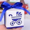 Caixa de doces para carrinho de bebê oca suprimentos para festa de aniversário de bebê caixa de presente caixa de papel fofa criativa atacado
