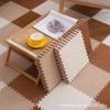 Alfombra patchwork de franela de hormiga pelo corto cuadrado completo color sólido sala de estar dormitorio alfombra engrosada área grande se puede cortar