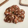 Scrunchie de Renda com Pérolas Estilo Coreano Versátil Elástico de Cabelo para Coque Floral para Mulheres Faixa de Cabelo para Rabo de Cavalo