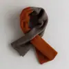 Bufanda de Cachemira Pura para Hombre y Mujer Lana Estilo Coreano Combinable Tejida Engrosada Cálida Bufanda Color Sólido Invierno Nuevo Estilo