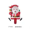 Mini Globos de Película de Aluminio de Navidad Papá Noel Muñeco de Nieve Bastón Globos Campanas de Árbol de Navidad Globos de Muñeco de Nieve