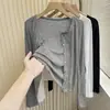 Cárdigan con Cuello en V y Volantes Ropa con Protección Solar para Mujer, Top Casual de Color Sólido Estilo Coreano, Cárdigan de Manga Larga de Moda Verano y Otoño 2026, Efecto Adelgazante