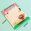 Manzana Gato A6 Portapapeles Desmontable Bloc de Notas de Dibujos Animados de Alto Valor Notas Adhesivas Desprendibles Notas de Reunión Pizarra Portátil