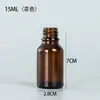 Nova Garrafa Transparente para Óleo Essencial 30ml Portátil de Viagem Frasco de Amostra de Vidro Frasco Conta-gotas Essência Cosméticos Sub-frasco
