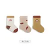 Calcetines para Bebé para Otoño e Invierno, Engrosados con Bucles de Felpa para Calidez, Calcetines para Recién Nacido con Puños Sueltos, Sin Costuras, Calcetines de Algodón Unisex de Caña Media para Niños
