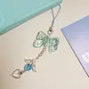 Personalidad Moda Color Cruzado Lazo Alas de Ángel Amor Colgante para Teléfono Cadena de Tarjeta Goo Llavero Cordón Colgantes para Bolsos