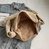 Bolsas de Comercio Exterior Nueva Tendencia Bolsas de Tote para Estudiantes de Gran Capacidad para Clase Ropa de Trabajo Diaria con Textura de Pana Bolsos Cruzados