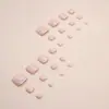 Uñas Postizas Estilo Ina Europeo y Americano Color Cálido Color Puro Manicura Aurora Blanqueamiento Uñas de Pies Uñas