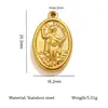 Accesorios de Joyería de Lujo Ligero Chapado en Oro de 18K Colgante Individual Cabeza de Belleza Colgante de Collar Transfronterizo Colgante de Joyería