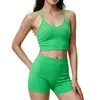 Sujetador deportivo inalámbrico con un hermoso diseño en la espalda, que ofrece soporte y absorción de impactos para yoga y correr, con un diseño cruzado, disponible en tallas grandes y fabricado con tejido de secado rápido