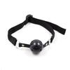 Venta al por mayor de fábrica sexy nylon tapón bucal femenino adulto sm juguete de atadura agujero bola bucal de plástico Rojo Negro Rosa