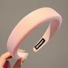 Faixa de cabeça rosa super fada com caveira top headband feminino 2023 Nova elegante faixa de cabelo para alisar borda larga grampo para lavar o rosto coque de cabelo