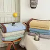 Estilo Blogger de Verano Agradable a la Piel Suave Colcha de Verano Nueva Simple Rayas Algodón Puro Colcha Refrescante de Verano Dormitorio Individual Delgada
