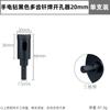 Taladro manual negro multidiente, abridor de agujeros, broca de esmeril dentada para soldadura fuerte, artefacto de perforación para vidrio, mármol y granito