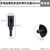Abreagujeros Negro Multidentado para Taladro Eléctrico, Broca de Diamante con Sierra Brazada para Perforación de Vidrio, Mármol, Granito