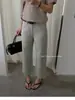 Jeans Reta de Cintura Alta T-PLATFORM para Mulheres, Emagrecedor, Outono 2026, Amigo para Baixinhas, Calça Cigarette Cropped 58118