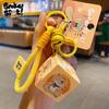 Llavero con forma de cubo de Rubik de cachorro con forma de serpiente, juguete educativo de descompresión para mujer y niño, mini cubo de Rubik de tercer orden, colgante para bolso