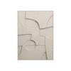 Pintura Decorativa Abstracta Geométrica Tridimensional Marrón para Sala de Estar Arte de Pared de Fondo para Sofá Pintura de Lujo Moderna Minimalista de Pie Grande
