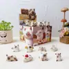 Cajas ciegas de figuritas lindas de dibujos animados de moda, adorables figuritas de resina tipo muñeco de peso, juguetes sorpresa en caja ciega para niños