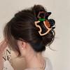 Pinza para el pelo con diseño de cachorro hueco en color de contraste para mujer, novedad de 2024, horquilla de alta gama con diseño de tiburón para el verano, accesorios para el cabello