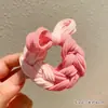 Colorido Dopamina Arco Trançado Anel de Cabelo Alta Elástica Durável Corda de Cabelo Simples Headwear de Corda de Cabelo Feminino Novo Estilo Engrossado