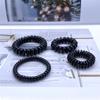 Pulseira grande, média e pequena, bobina de telefone preta, elástico de cabelo, elástico, corda para cabelo, loja de um real, dois reais, acessórios de cabelo, acessórios de cabeça