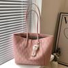 Bolso de Gran Capacidad para Mujer 2024 Nuevo Verano Bolso de Hombro Versátil Textura Bolso de Clase para Estudiante Universitario Bolso Tote para Viajero