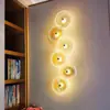 Luminária de Parede Moderna Minimalista de Luxo Criativo para Cabeceira de Quarto Corredor Sala de Estar Parede de Fundo de TV Luminárias Zhongshan