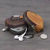 Carteira Pequena Design Original Novo para Jovens e Pessoas de Meia-Idade, Porta-Moedas, Estojo para Fone de Ouvido em Couro Macio com Zíper, Porta-Chaves, Acessório Masculino