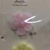 DIY Flor de Tela Hecha a Mano Malla con Lentejuelas Gasa Flor Accesorios para Ropa Infantil Accesorios para el Cabello Cristal Cinco Pétalos
