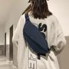Marca de Moda Bolso de Pecho Estilo Japonés para Hombre Ins Bolso de Hombro Simple Riñonera Mochila Bolso de Hombro Pequeño Bolso Cruzado de Lona para Estudiante para Mujer
