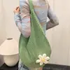 Nova Bolsa de Ombro Tecida de Grande Capacidade para o Verão Bolsa de Axila Bolsa Tote Bolsa de Praia para Mulheres Verão Lazer Férias na Costa